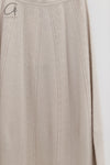 SWAYING 24 Autumn and Winter Wool Velvet Blended Cocoon Long Skirt SW-SW24AW3B11-MB Beige